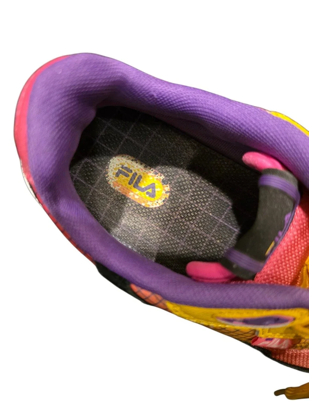 FILA Renno Sneakers Lemon / Knock Out Pink - Size 7